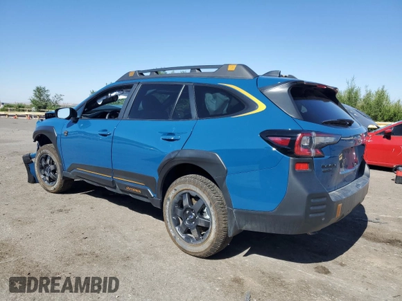 2024 Subaru Outback Wilderness z VIN 4S4BTGUDXR3209923, wystawiony jako Copart lot #58772364 z przebiegiem Nie podano mil oraz Szkoda całkowita • Salvage title. Historia ofert i sprzedaży dostępna na DreamBid. Obrazek 2.