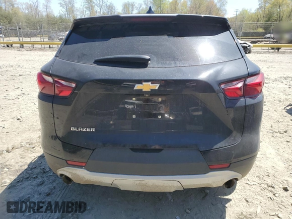 2020 Chevrolet Blazer LT with VIN 3GNKBCRS1LS618635, listed as a Copart auction lot 53455835 with 60,227 mi miles and Salvage title. Bid and sale history available at DreamBid. Image 6.