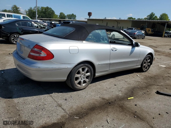 2004 Mercedes-Benz CLK-Class Cabriolet 3.2L with VIN WDBTK65G74T030020, listed as a Copart auction lot 69004654 with 0 mi miles and Salvage Title. Bid and sale history available at carsss.com. Image 3.
