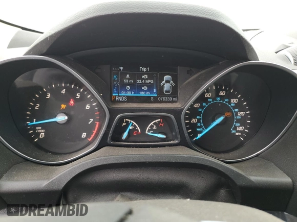 2013 Ford Escape Titanium with VIN 1FMCU9J95DUD63326, listed as a Copart auction lot 54675385 with 76,339 mi miles and Salvage title. Bid and sale history available at DreamBid. Image 9.