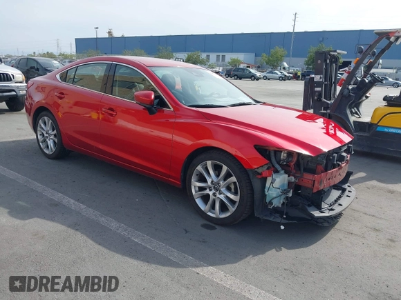 2017 Mazda Mazda6 Touring with VIN JM1GL1V56H1155982, listed as a IAAI auction lot 42055447 with 59,566 mi miles. Bid and sale history available at carsss.com. Image 1.