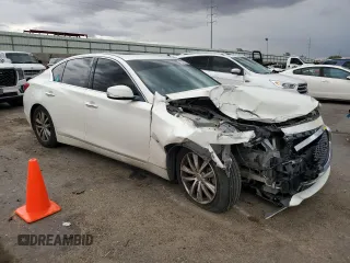 2015 Infiniti Q50 Premium with VIN JN1BV7AP6FM353667, listed as a Copart auction lot 62381025 with 119,482 mi miles and Salvage title. Bid and sale history available at DreamBid. Image 4.