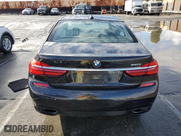 2017 BMW 7 Series 740i with VIN WBA7E2C59HG739788, listed as a Copart auction lot 48073105 with 36,274 mi miles and Salvage Title. Bid and sale history available at carsss.com. Image 6.