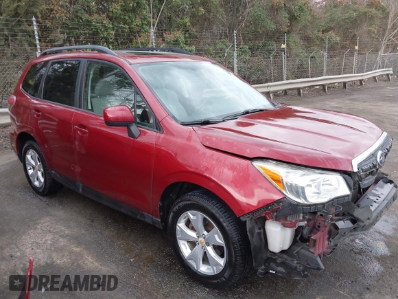 2016 Subaru Forester 2.5i Premium with VIN JF2SJADC2GH420355, listed as a IAAI auction lot 41843008 with 162,249 mi miles. Bid and sale history available at carsss.com. Image 1.