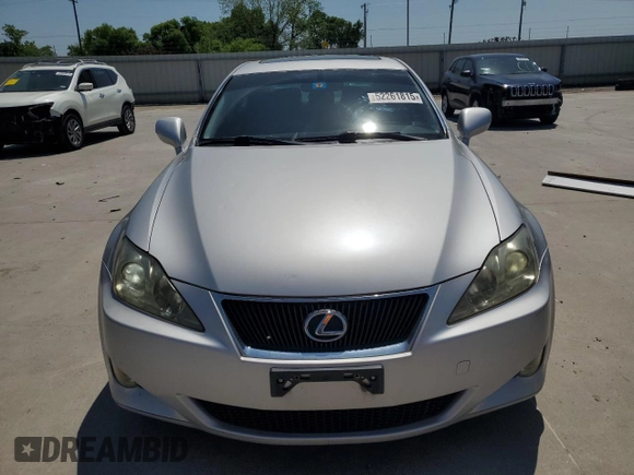 2007 Lexus IS 250 with VIN JTHBK262075042008, listed as a Copart auction lot 52261815 with 165,771 mi miles and Clean title. Bid and sale history available at DreamBid. Image 5.