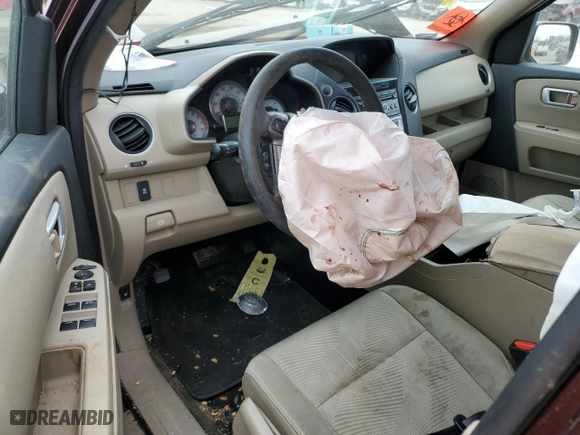 2013 Honda Pilot LX with VIN 5FNYF4H29DB085927, listed as a Copart auction lot 44906785 with 0 mi miles and Salvage Title. Bid and sale history available at carsss.com. Image 8.