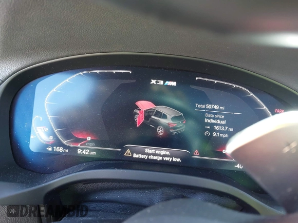 2021 BMW X3 M с VIN 5YMTS0C05M9H17198, выставлен на аукционе IAAI как лот 42083934 с пробегом 50 749 миль миль и . История ставок и продаж доступна на DreamBid. Изображение 15.