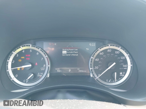 2022 Toyota Highlander XLE with VIN 5TDHZRBH6NS172134, listed as a IAAI auction lot 42656687 with 39,856 mi miles and . Bid and sale history available at DreamBid. Image 7.