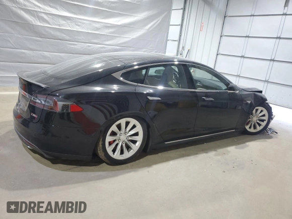 2016 Tesla Model S 90D with VIN 5YJSA1E49GF124514, listed as a Copart auction lot 53864125 with Not provided miles and Salvage title. Bid and sale history available at DreamBid. Image 3.