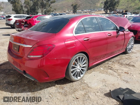 2016 Mercedes-Benz C 300 with VIN 55SWF4JB5GU156044, listed as a IAAI auction lot 41701191 with 77,056 mi miles and . Bid and sale history available at DreamBid. Image 4.