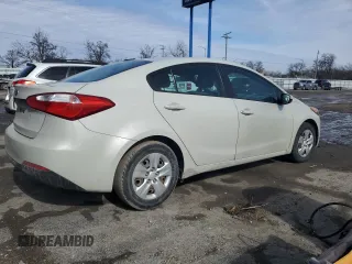 2015 Kia Forte LX with VIN KNAFK4A64F5324186, listed as a Copart auction lot 46888275 with 121,350 mi miles and Salvage Title. Bid and sale history available at carsss.com. Image 3.