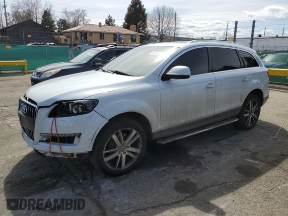 2013 Audi Q7 3.0T Premium Plus with VIN WA1LGBFE7DD005955, listed as a Copart auction lot 50262895 with 76,354 mi miles and Salvage Title. Bid and sale history available at carsss.com. Image 1.