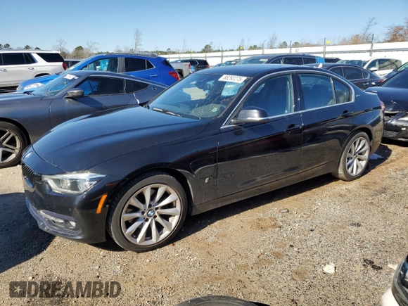 2017 BMW 3 Series 330e iPerformance with VIN WBA8E1C59HK895180, listed as a Copart auction lot 88292275 with 111,313 mi miles and Salvage Title. Bid and sale history available at carsss.com. Image 1.