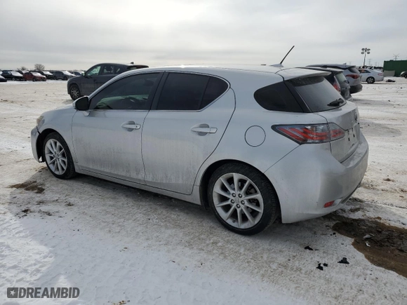 2012 Lexus CT 200h with VIN JTHKD5BHXC2121266, listed as a Copart auction lot 46069325 with 127398 miles and Salvage Title. Bid and sale history available at carsss.com. Image 2.