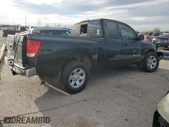 2008 Nissan Titan SE with VIN 1N6AA06A58N323988, listed as a Copart auction lot 48158085 with Not Provided miles and Salvage Title. Bid and sale history available at carsss.com. Image 3.