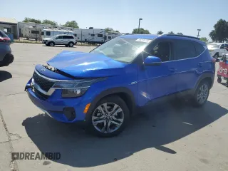 2021 Kia Seltos S with VIN KNDEUCAA0M7049389, listed as a Copart auction lot 59224135 with 35,075 mi miles and Salvage title. Bid and sale history available at DreamBid. Image 1.