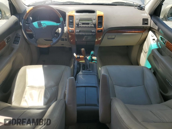2005 Lexus GX with VIN JTJBT20X350085414, listed as a Copart auction lot 53672345 with 117,146 mi miles and Salvage Title. Bid and sale history available at carsss.com. Image 8.