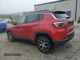 2024 Jeep Compass Limited с VIN 3C4NJDCN9RT138069, выставлен на аукционе Copart как лот 58760815 с пробегом 24 961 миль миль и Чистый • Clean title. История ставок и продаж доступна на DreamBid. Изображение 2.