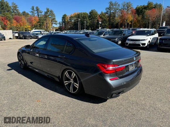 2016 BMW 7 Series 750i with VIN WBA7F0C53GGM20435, listed as a Copart auction lot 77656554 with 186,227 mi miles and Clean Title. Bid and sale history available at carsss.com. Image 3.