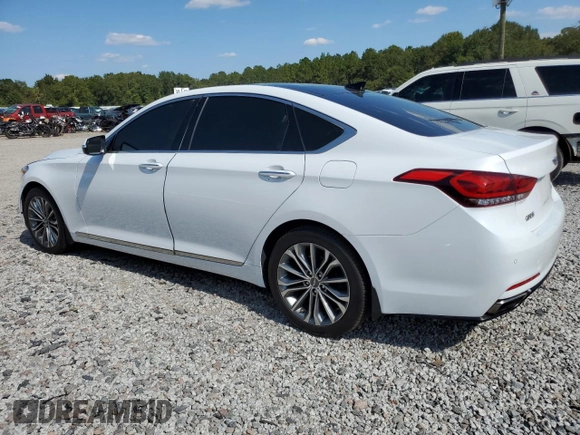 2016 Hyundai Genesis 3.8L with VIN KMHGN4JE3GU137580, listed as a Copart auction lot 70506344 with 75,158 mi miles and Salvage Title. Bid and sale history available at carsss.com. Image 2.