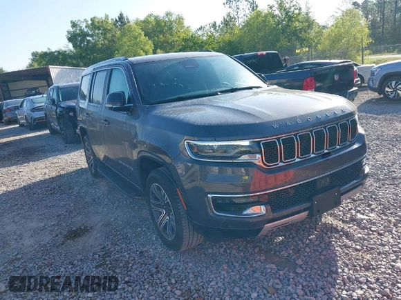 2024 Jeep Wagoneer Series II with VIN 1C4SJUBP0RS165085, listed as a IAAI auction lot 41990116 with 29,683 mi miles and . Bid and sale history available at DreamBid. Image 1.