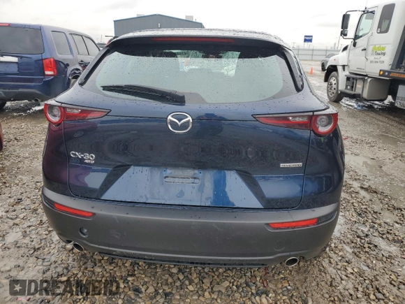 2022 Mazda CX-30 S with VIN 3MVDMBAL7NM418164, listed as a Copart auction lot 41493465 with 28,646 mi miles and Salvage title. Bid and sale history available at DreamBid. Image 6.