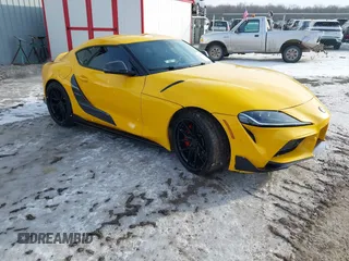 2020 Toyota GR Supra 3.0 with VIN WZ1DB4C00LW025952, listed as a IAAI auction lot 41336550 with 33,808 mi miles. Bid and sale history available at carsss.com. Image 1.