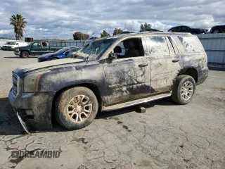 2015 GMC Yukon SLT z VIN 1GKS2BKC4FR274879, wystawiony jako Copart lot #47649685 z przebiegiem Nie podano mil oraz Nie do naprawy • Non repairable. Historia ofert i sprzedaży dostępna na DreamBid. Obrazek 1.