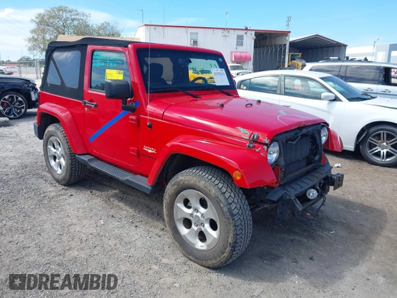 2014 Jeep Wrangler Sahara with VIN 1C4AJWBG0EL109773, listed as a IAAI auction lot 41678412 with 12,264 mi miles and . Bid and sale history available at DreamBid. Image 1.