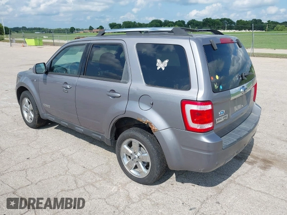 2008 Ford Escape Limited with VIN 1FMCU04158KC84273, listed as a IAAI auction lot 42783991 with 193,168 mi miles and . Bid and sale history available at DreamBid. Image 3.