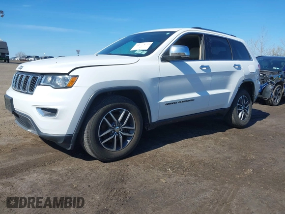 2017 Jeep Grand Cherokee Limited with VIN 1C4RJFBG6HC754452, listed as a IAAI auction lot 42036894 with 52,563 mi miles. Bid and sale history available at carsss.com. Image 2.