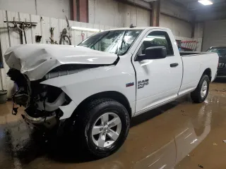2022 Ram 1500 Tradesman with VIN 3C6JR6DT7NG205584, listed as a Copart auction lot 87599465 with 22,624 mi miles and Salvage title. Bid and sale history available at DreamBid. Image 1.