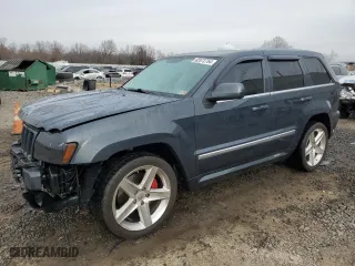 2007 Jeep Grand Cherokee SRT-8 with VIN 1J8HR78367C658164, listed as a Copart auction lot 82672764 with 75,272 mi miles and Salvage Title. Bid and sale history available at carsss.com. Image 1.