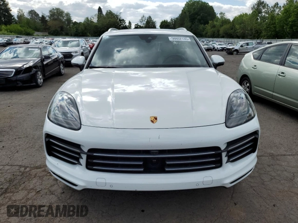 2021 Porsche Cayenne S with VIN WP1AB2AY5MDA27111, listed as a Copart auction lot 56602135 with 52,306 mi miles and Salvage title. Bid and sale history available at DreamBid. Image 5.