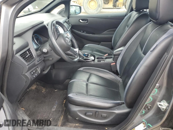2019 Nissan LEAF SV with VIN 1N4AZ1CP1KC306883, listed as a Copart auction lot 58795165 with Not provided miles and Salvage title. Bid and sale history available at DreamBid. Image 7.