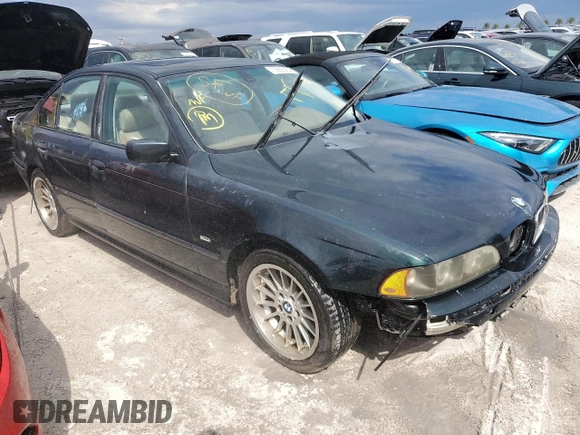 2001 BMW 5 Series 540iA with VIN WBADN63471GM71573, listed as a Copart auction lot 73868984 with 0 mi miles and Non Repairable. Bid and sale history available at carsss.com. Image 4.