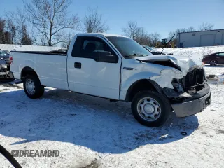 2013 Ford F-150 XL with VIN 1FTMF1CM2DKG48843, listed as a Copart auction lot 45864325 with 154,763 mi miles and Salvage Title. Bid and sale history available at carsss.com. Image 4.