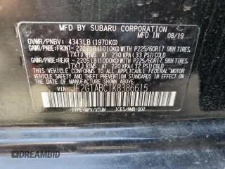 2019 Subaru Crosstrek with VIN JF2GTABC1K8386615, listed as a Copart auction lot 54220055 with 50,091 mi miles and Salvage Title. Bid and sale history available at carsss.com. Image 14.