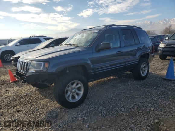 2001 Jeep Grand Cherokee Limited with VIN 1J4GW58N21C591520, listed as a Copart auction lot 42445475 with 247,858 mi miles and Salvage Title. Bid and sale history available at DreamBid. Image 1.
