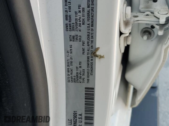 2021 Ram 1500 Lone Star with VIN 1C6RREFT0MN629091, listed as a Copart auction lot 62813465 with 74,154 mi miles and Salvage title. Bid and sale history available at DreamBid. Image 13.