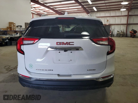 2022 GMC Terrain SLT with VIN 3GKALVEV0NL167115, listed as a Copart auction lot 59292835 with 93,799 mi miles and Salvage title. Bid and sale history available at DreamBid. Image 6.