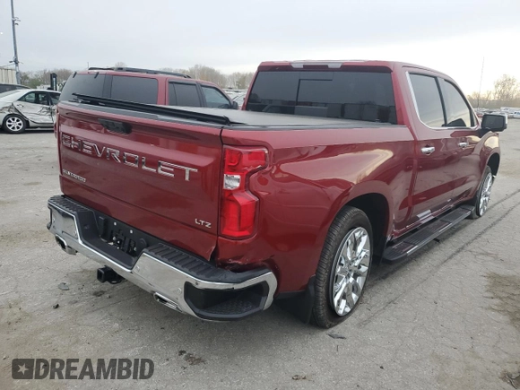 2023 Chevrolet Silverado 1500 LTZ with VIN 1GCUDGED9PZ200505, listed as a Copart auction lot 75871183 with 9,965 mi miles. Bid and sale history available at carsss.com. Image 3.
