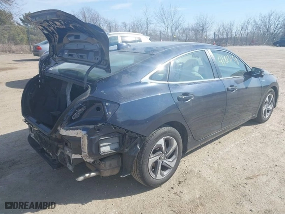 2019 Honda Insight EX with VIN 19XZE4F51KE022571, listed as a IAAI auction lot 41813138 with 99,711 mi miles. Bid and sale history available at carsss.com. Image 4.