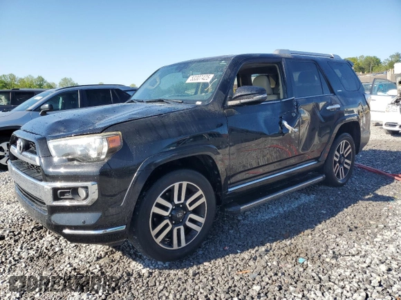 2015 Toyota 4Runner SR5 with VIN JTEZU5JR4F5102821, listed as a Copart auction lot 53307425 with 103,010 mi miles and Salvage title. Bid and sale history available at DreamBid. Image 1.