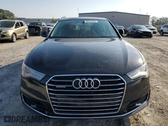 2016 Audi A6 Premium Plus with VIN WAUFMAFC1GN000735, listed as a Copart auction lot 60541845 with 54,537 mi miles and Salvage title. Bid and sale history available at DreamBid. Image 5.