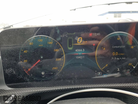 2019 Mercedes-Benz A 220 with VIN WDD3G4FB2KW031250, listed as a Copart auction lot 51075025 with 104,011 mi miles and Salvage Title. Bid and sale history available at DreamBid. Image 9.