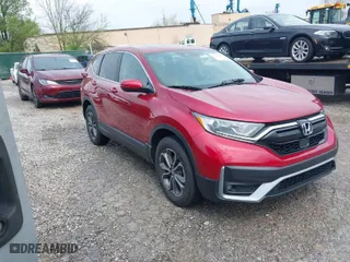 2021 Honda CR-V EX-L with VIN 7FARW2H81ME017221, listed as a IAAI auction lot 41919623 with 26,554 mi miles. Bid and sale history available at carsss.com. Image 1.