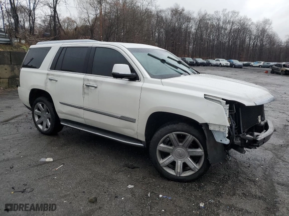 2019 Cadillac Escalade Luxury with VIN 1GYS4BKJ0KR213635, listed as a Copart auction lot 82604024 with 0 mi miles and Salvage Title. Bid and sale history available at carsss.com. Image 4.