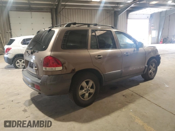 2005 Hyundai Santa Fe GLS with VIN KM8SC73D85U998952, listed as a Copart auction lot 51576335 with 0 mi miles and Salvage Title. Bid and sale history available at carsss.com. Image 3.