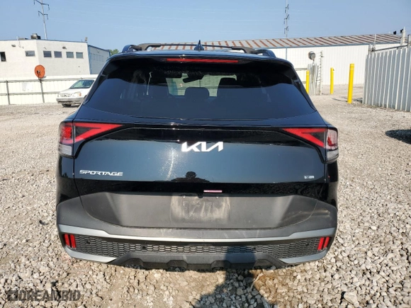 2023 Kia Sportage X-Line with VIN 5XYK6CAF6PG091758, listed as a Copart auction lot 65803514 with 52,637 mi miles and Salvage Title. Bid and sale history available at carsss.com. Image 6.